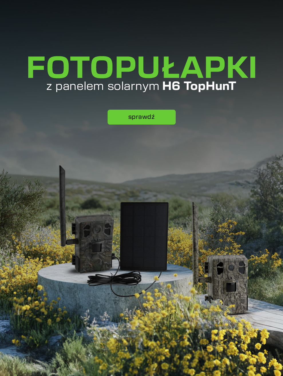 Fotopułapki z panelem solarnym