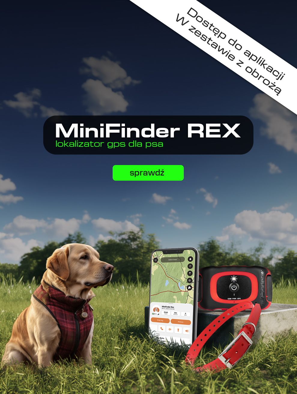 MiniFinder Rex gps dla psa