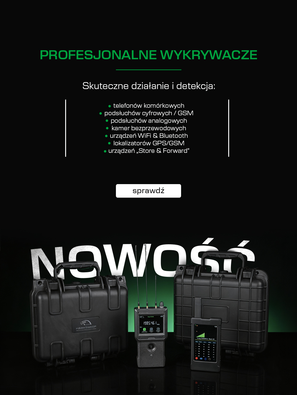 Nowość - profesjonalne wykrywacze